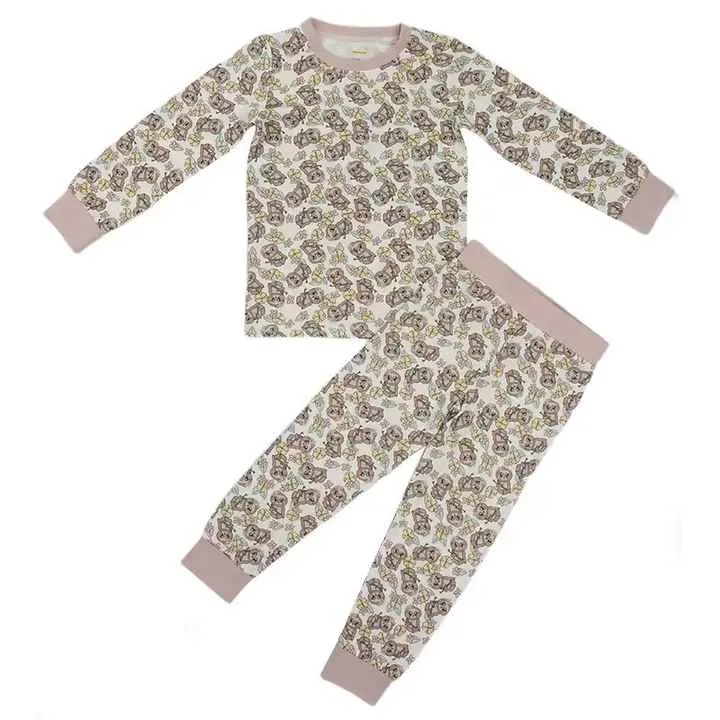 بيجامات أطفال من الخيزران العضوي  Organic Bamboo Printed Kids Pajamas