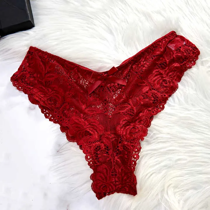 ملابس داخلية شفافة حمراء مثيرة ملابس داخلية نسائية ملابس نوم  Sexy Red Transparent Lingerie Women's Underwear Lace
