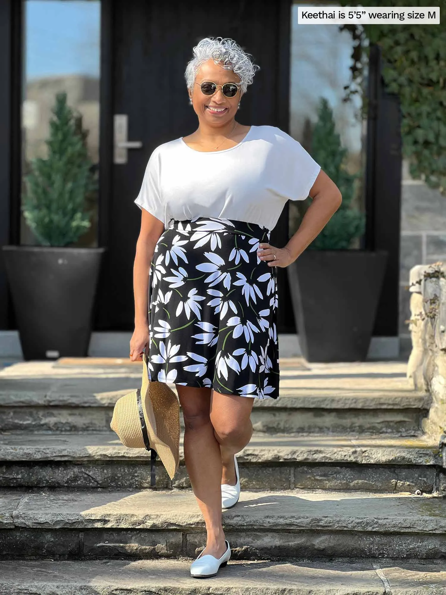 Adisa reversible neckline slouchy dolman top - FINAL SALE