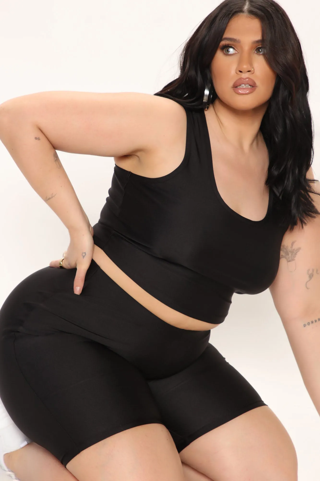 Always Acting Short Set - Black