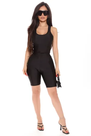 Always Acting Short Set - Black