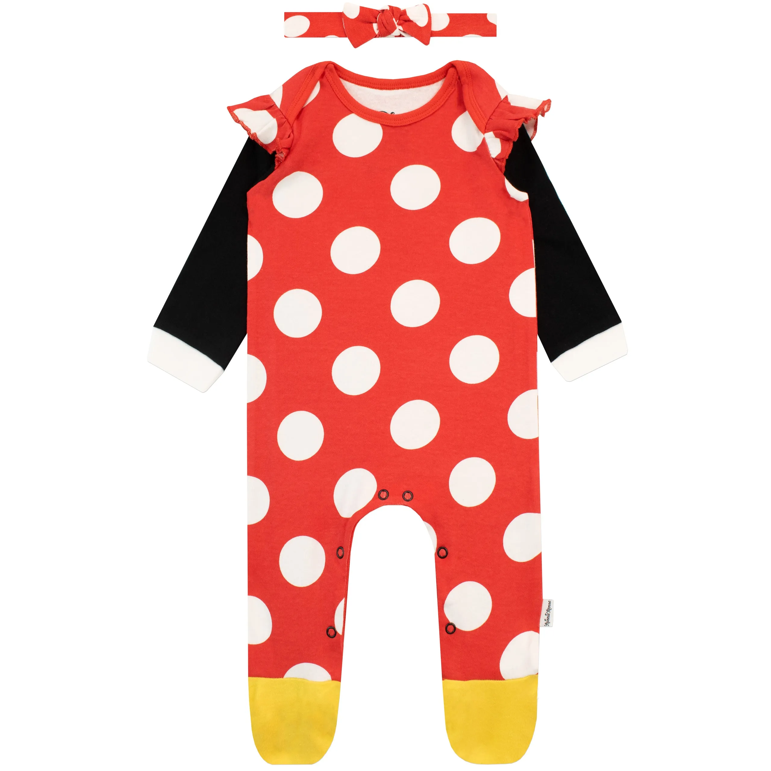 Baby Minnie Mouse Footies and Hat Set