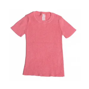 BABY SHORT SLEEVE RIBBED CREW NECK
