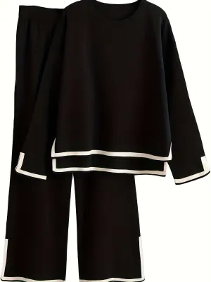 Blythe  Contrast Trim Lounge Set