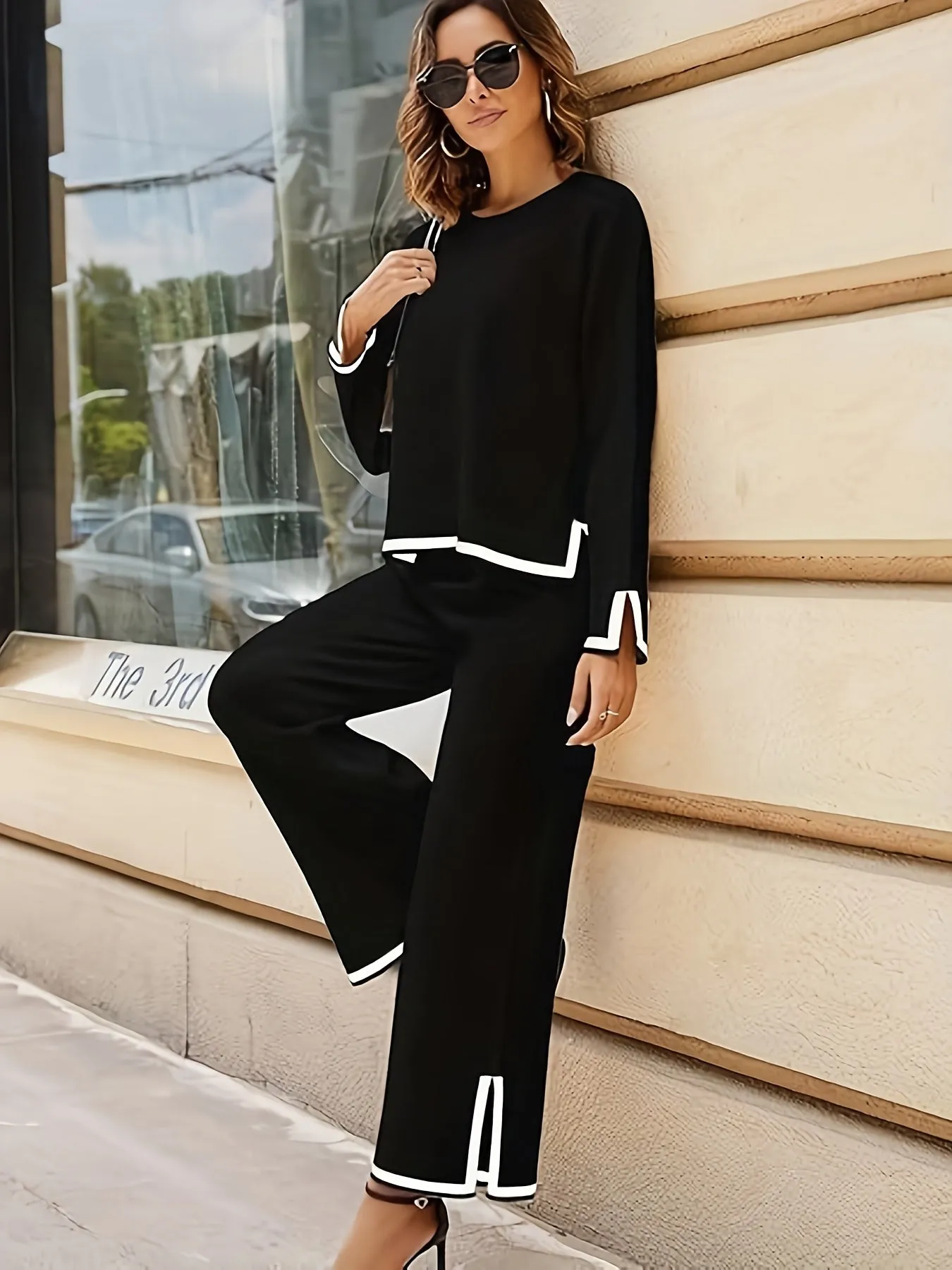 Blythe  Contrast Trim Lounge Set