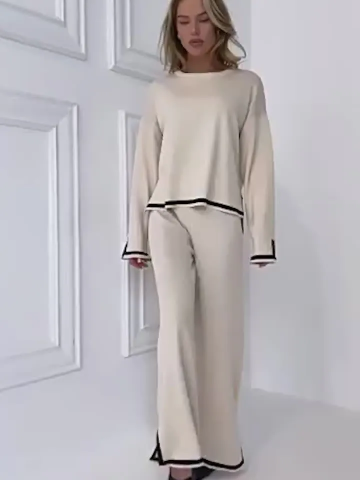 Blythe  Contrast Trim Lounge Set