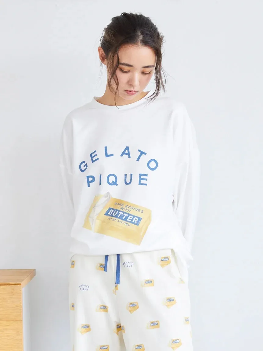 BUTTER/PIE Long Sleeve Lounge Top