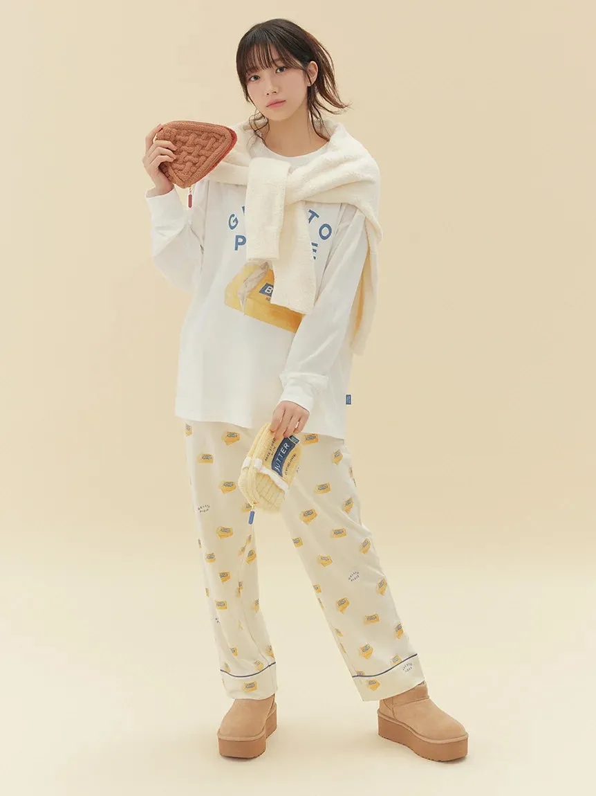 BUTTER/PIE Long Sleeve Lounge Top