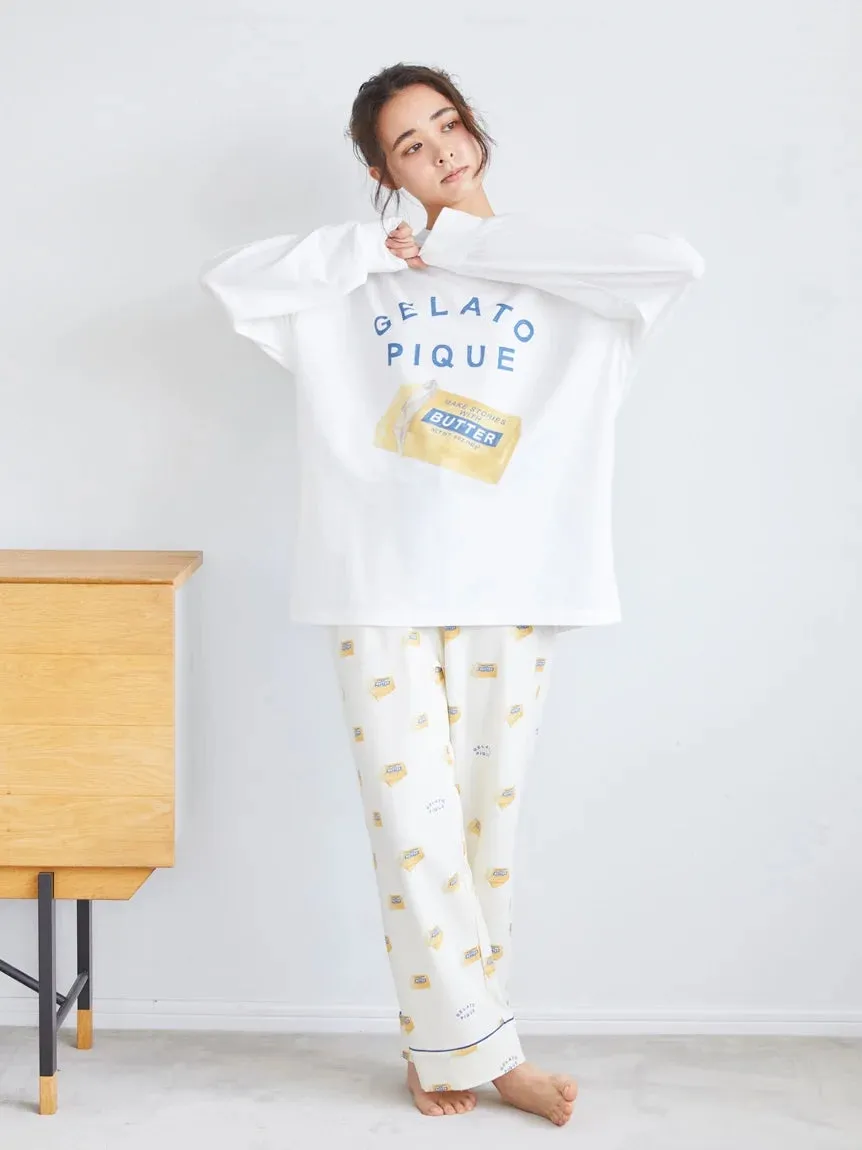 BUTTER/PIE Long Sleeve Lounge Top