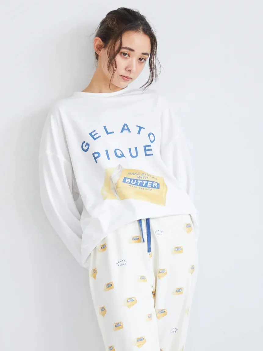 BUTTER/PIE Long Sleeve Lounge Top