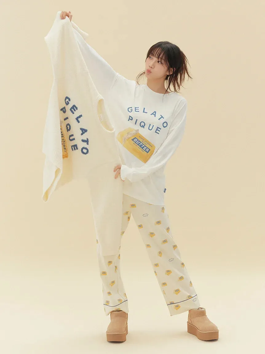 BUTTER/PIE Long Sleeve Lounge Top