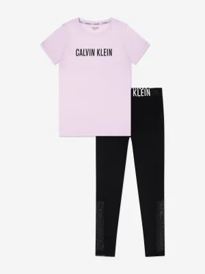 Calvin Klein Girls Pyjama Set in Lilac