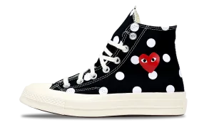 Converse Chuck Taylor Hi x CDG Comme Des Garcons PLAY Polka (157250C) Size 3-12