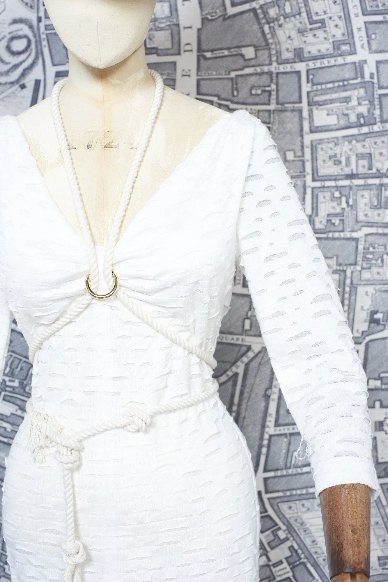 CORA JERSEY DRESS WHITE