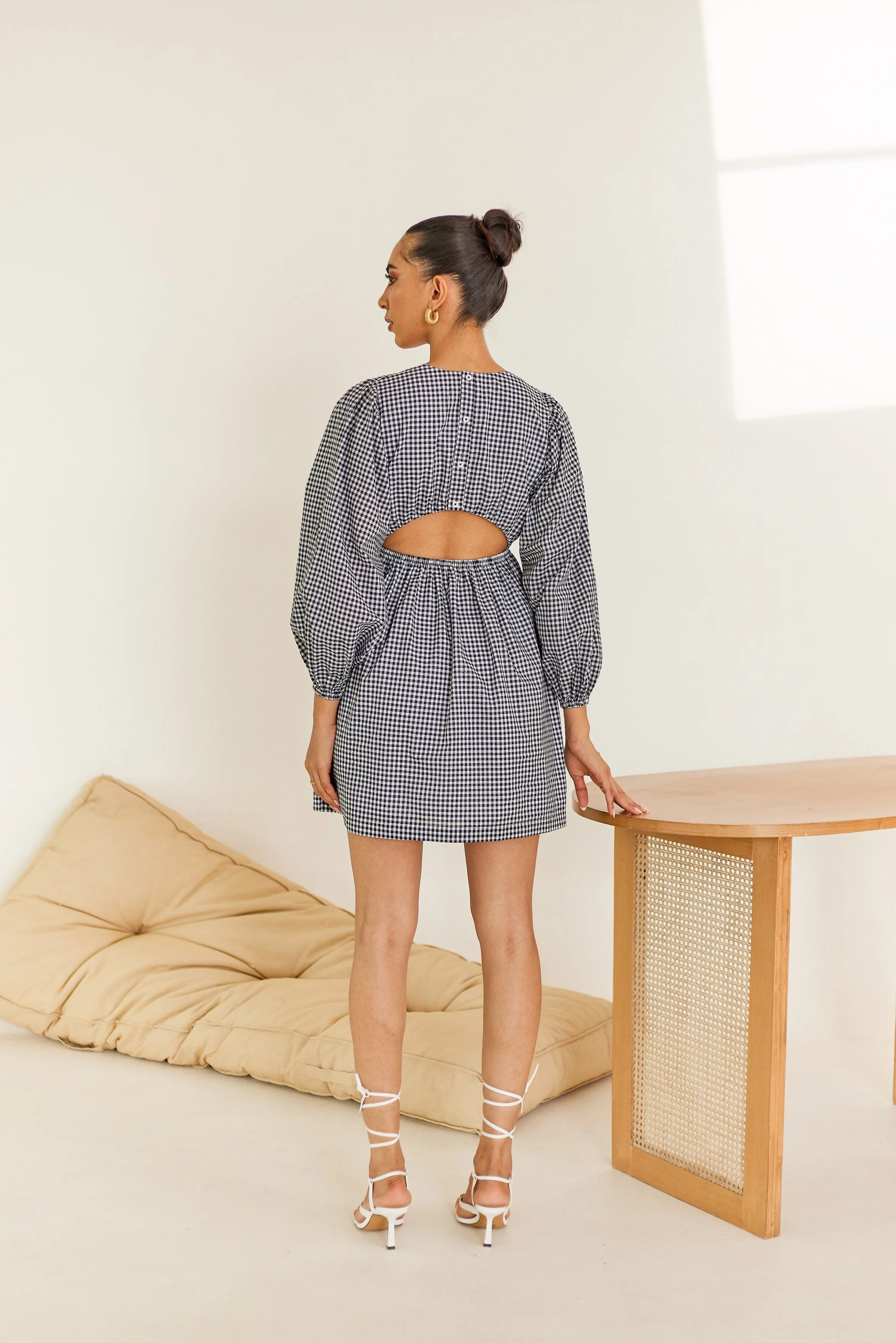 Cotton Gingham Summer Dress