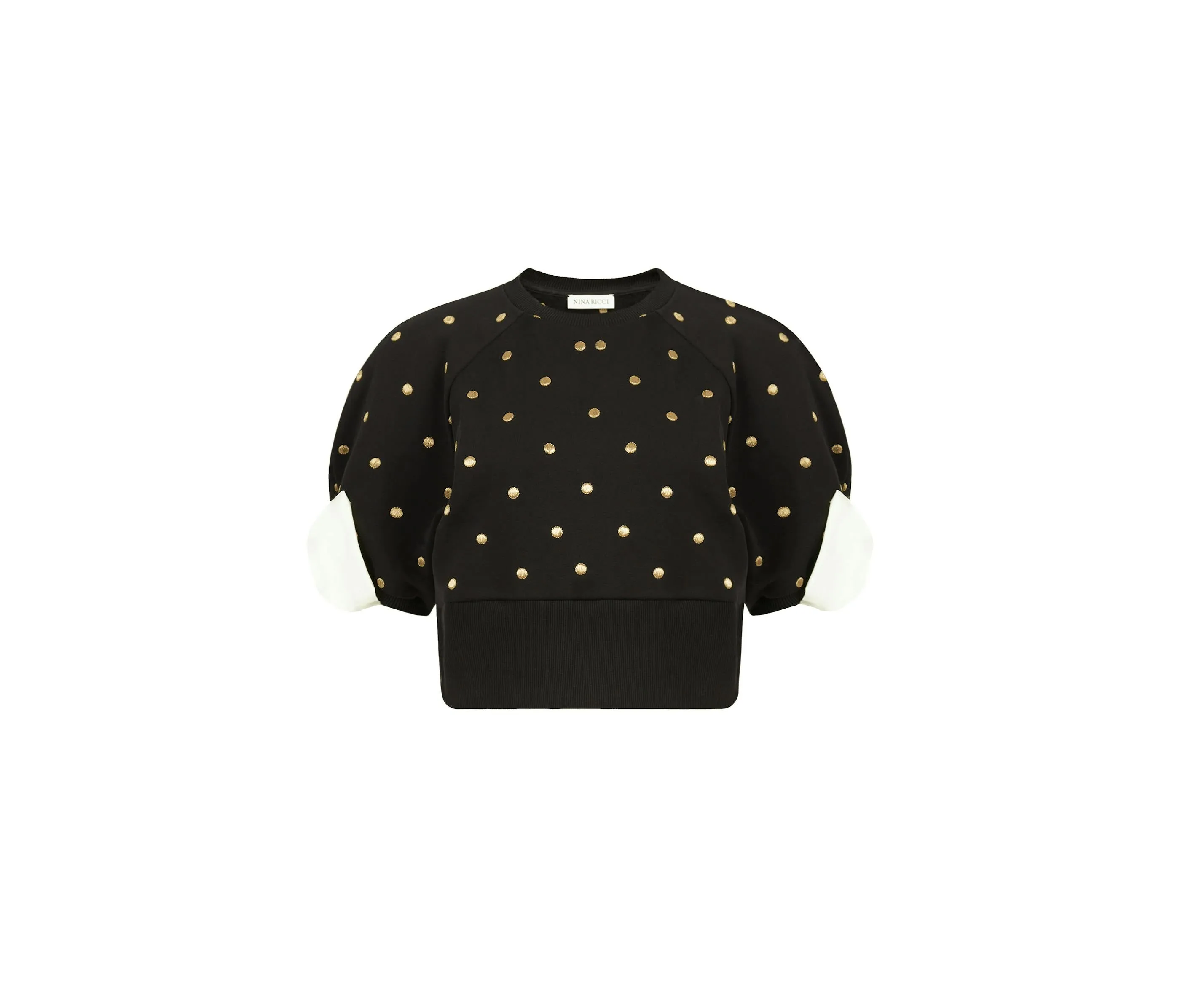 CROPPED POLKA DOT TOP