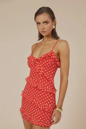 Dejalina Mini Dress - Red Dot