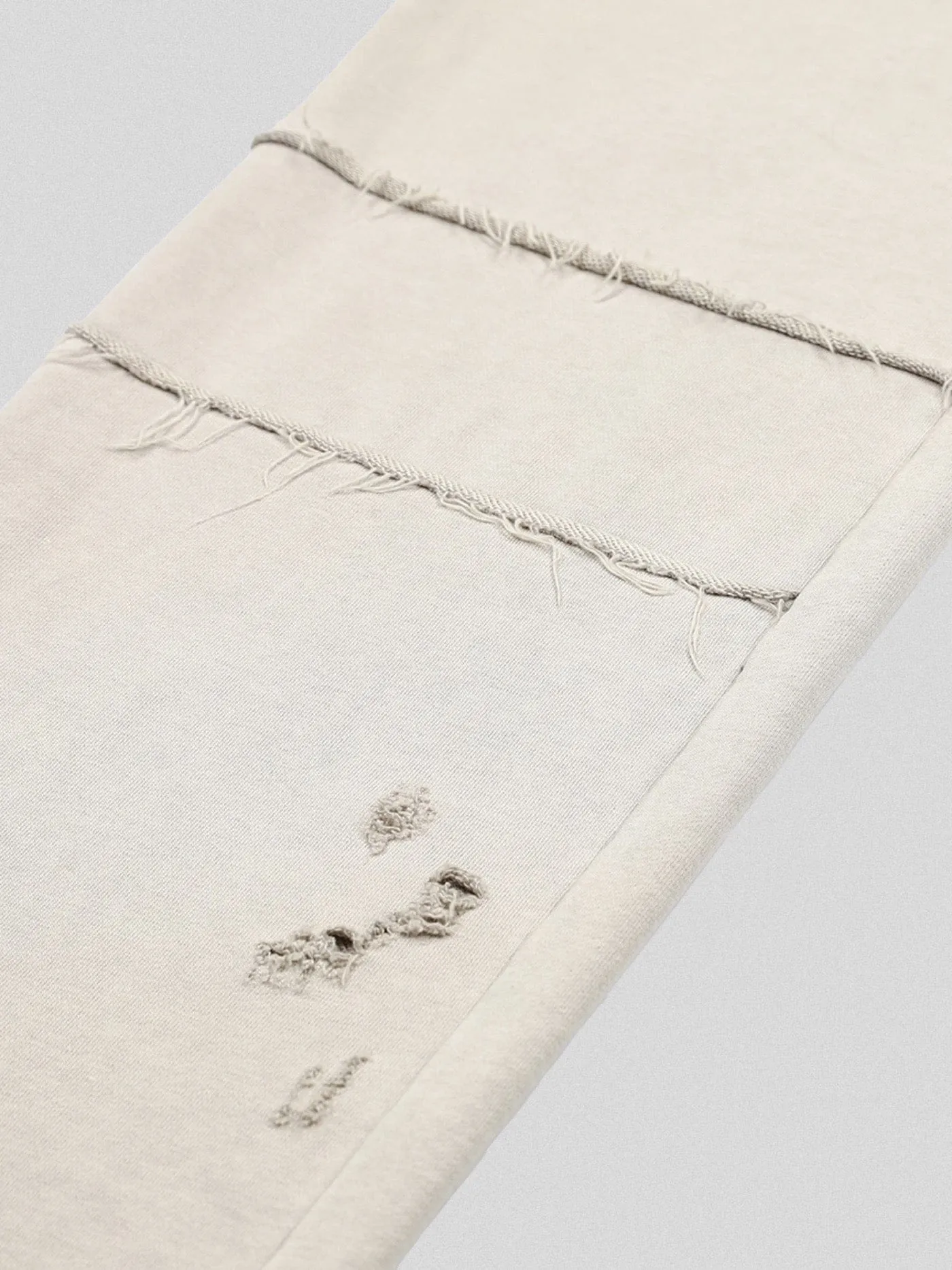 Distressed Spliced Sweatpants
