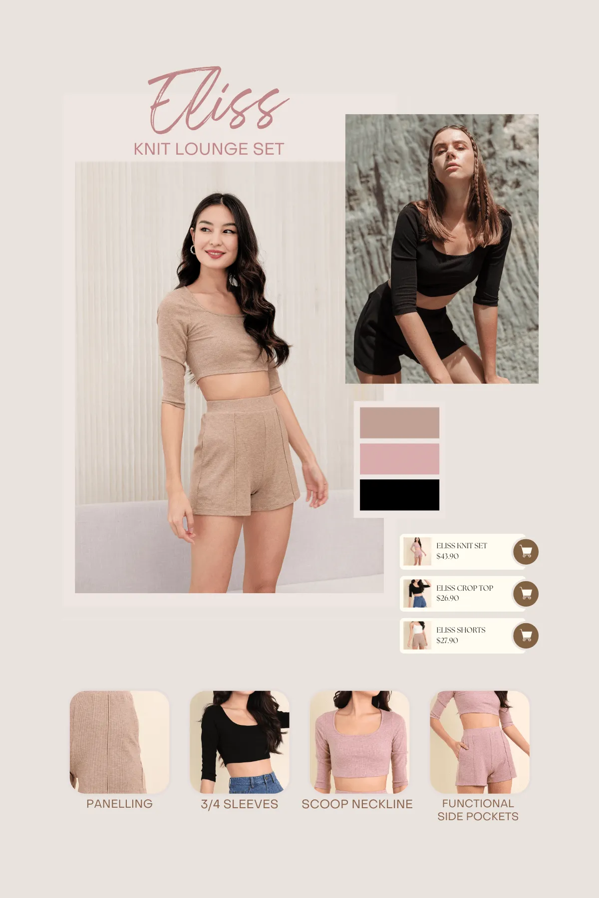 ELLIS SLEEVE KNIT TOP IN ACORN