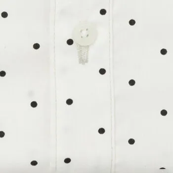 “FELIX" - White With Black Polka Dot Print Boxer Short - Made In USA