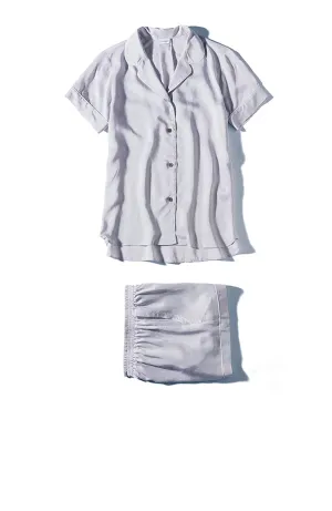 Feminine Stripes Pajama Short Set