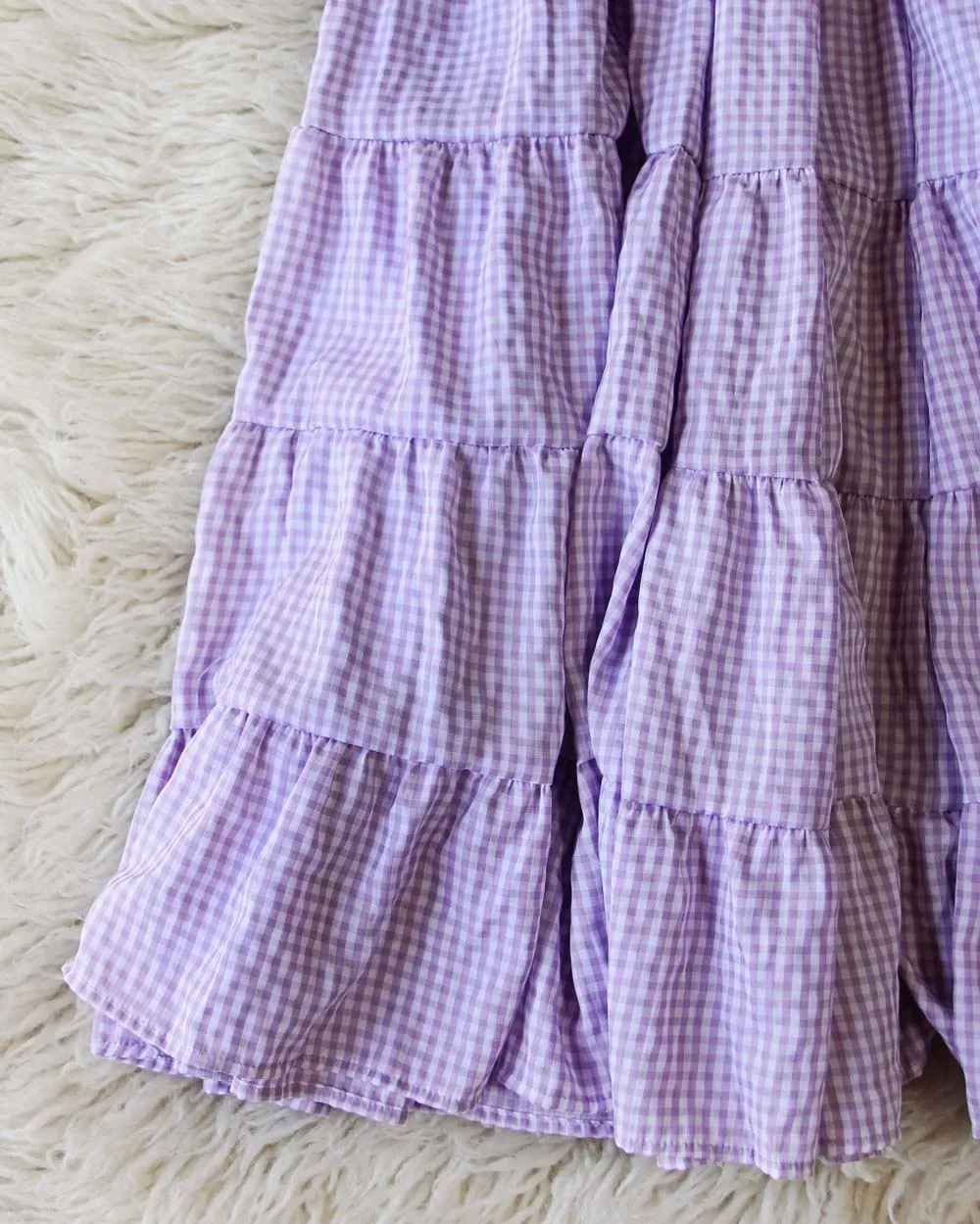 Gingham & Lilac Dress