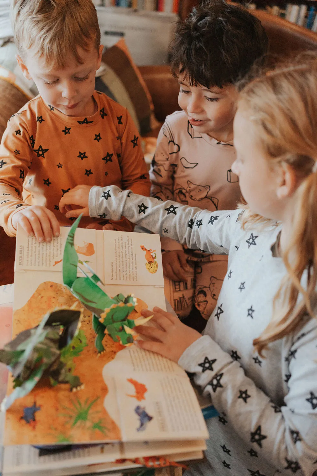 G.Nancy Stars Long Sleeve PJs - Grey Marle