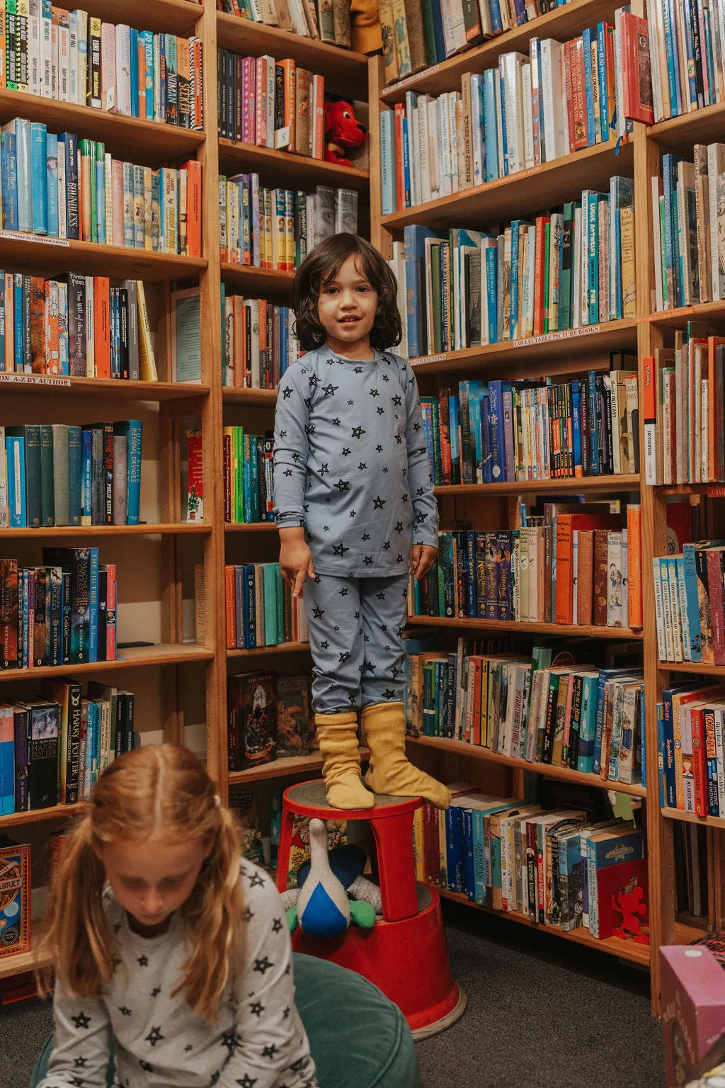 G.Nancy Stars Long Sleeve PJs - Grey Marle
