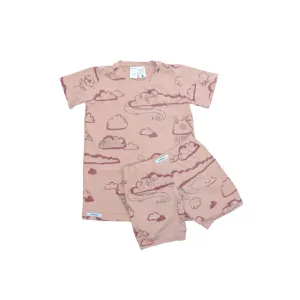 G.Nancy 'Up In The Clouds' Shortie PJs - Marshmallow