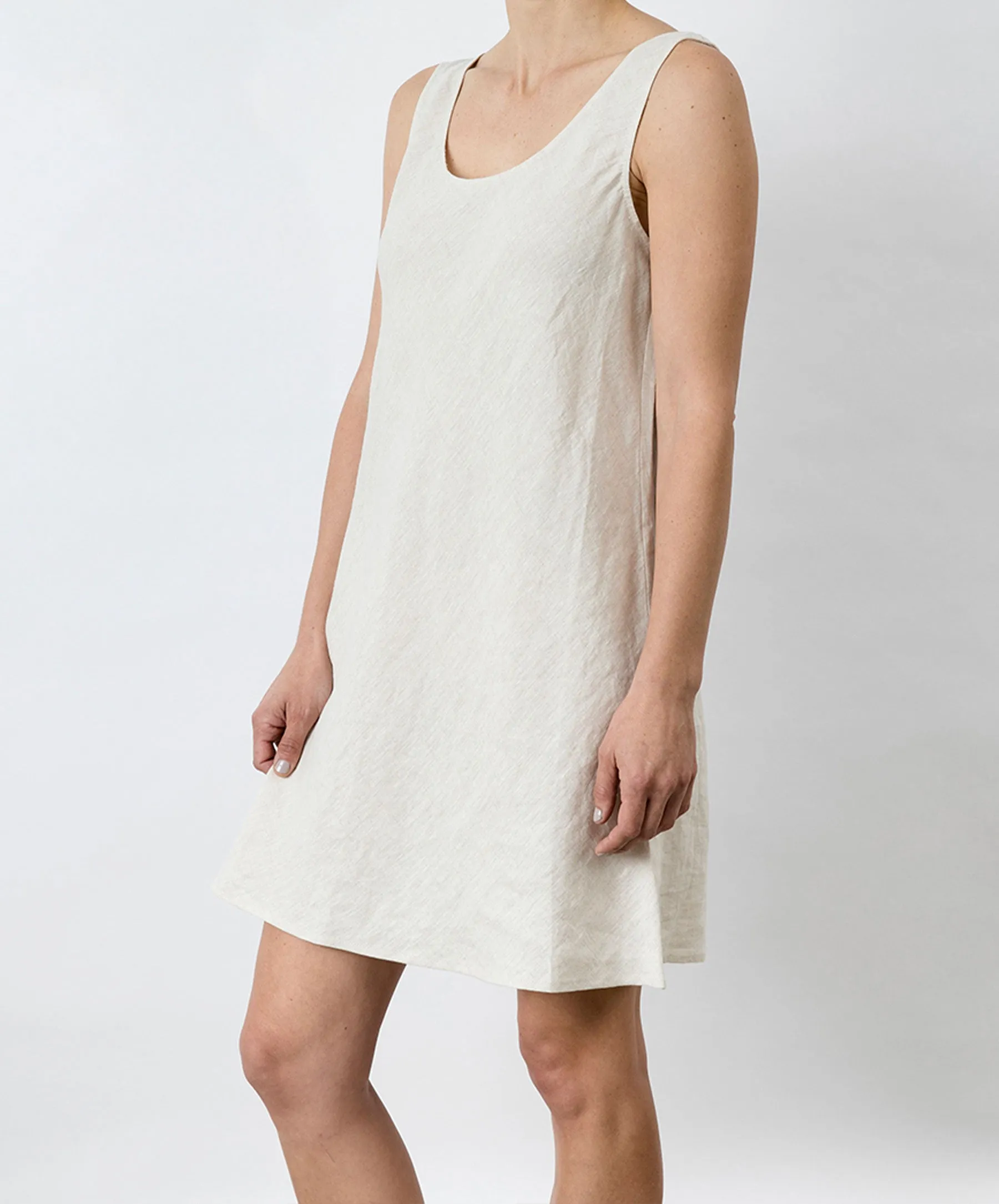 Hana Linen Dress - Natural