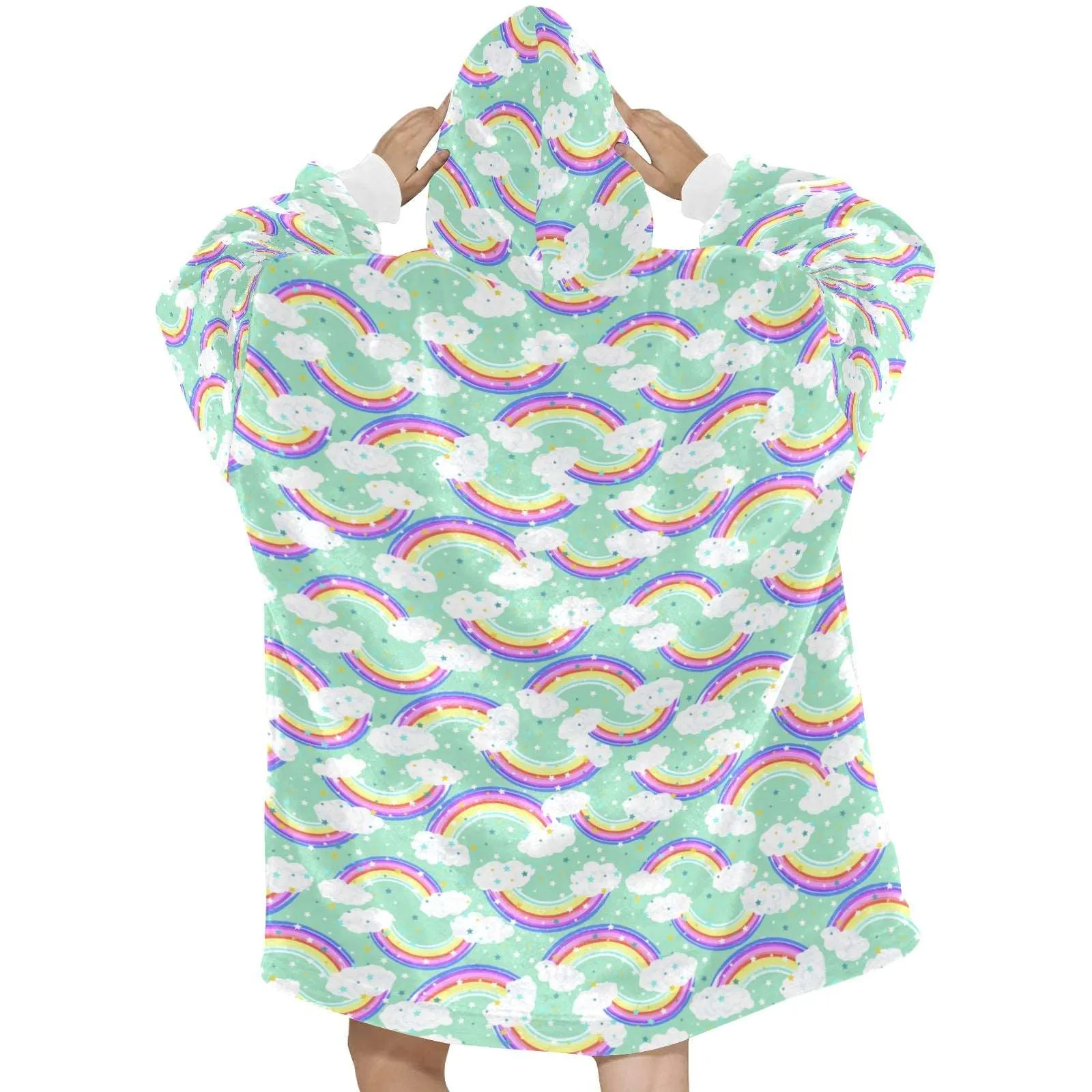 Happy Rainbow - Hooded Blanket