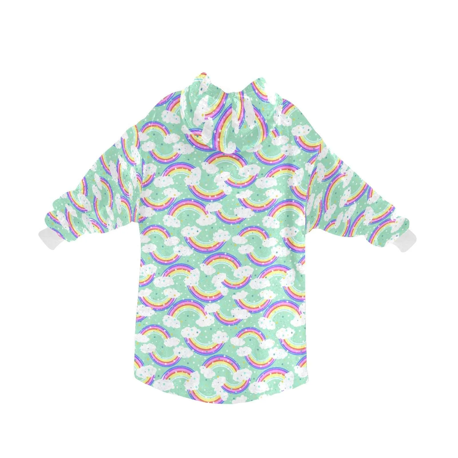Happy Rainbow - Hooded Blanket