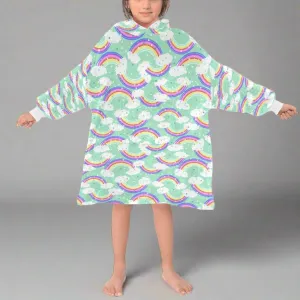 Happy Rainbow - Hooded Blanket