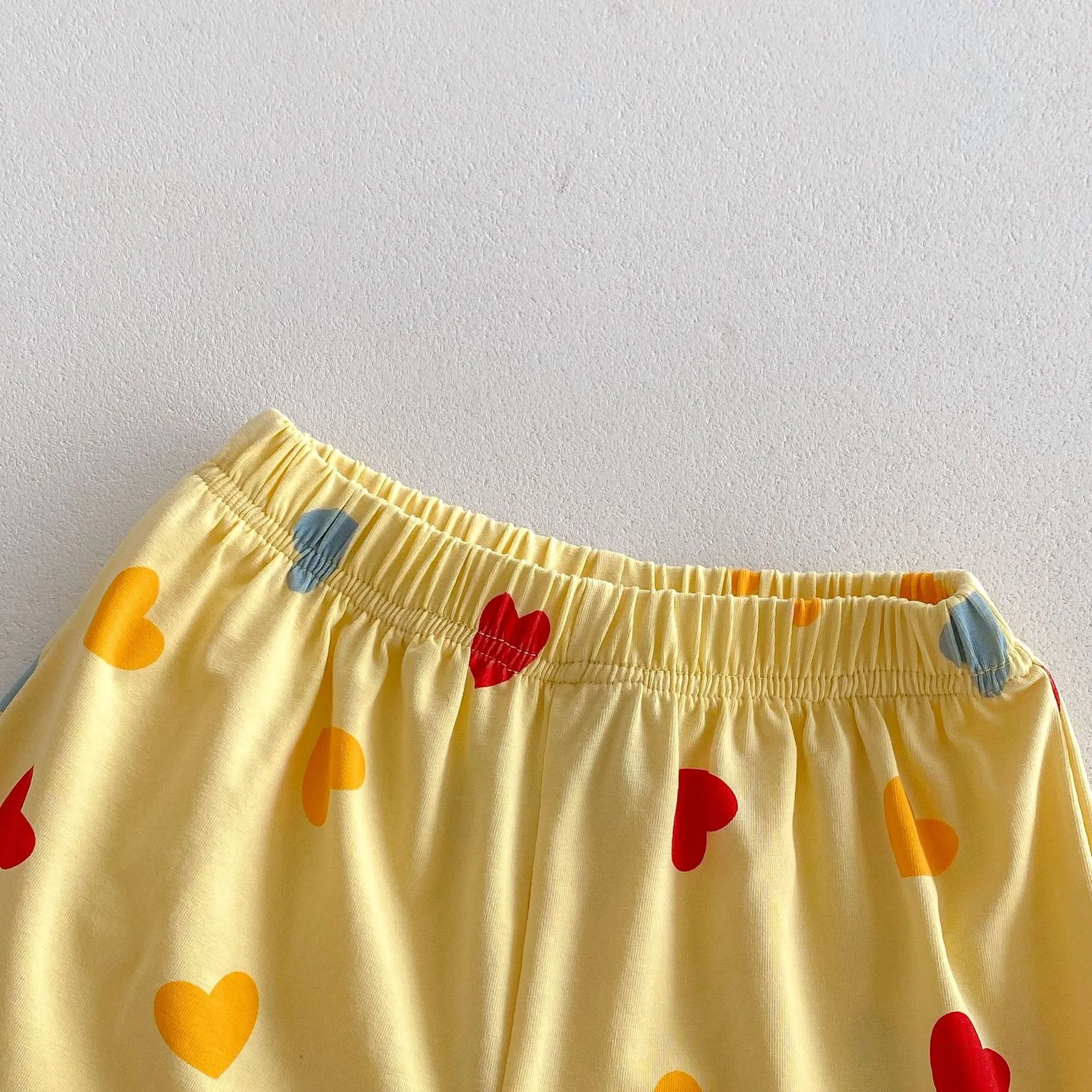 Heart & Polka Dot Print Tank Top Summer Set