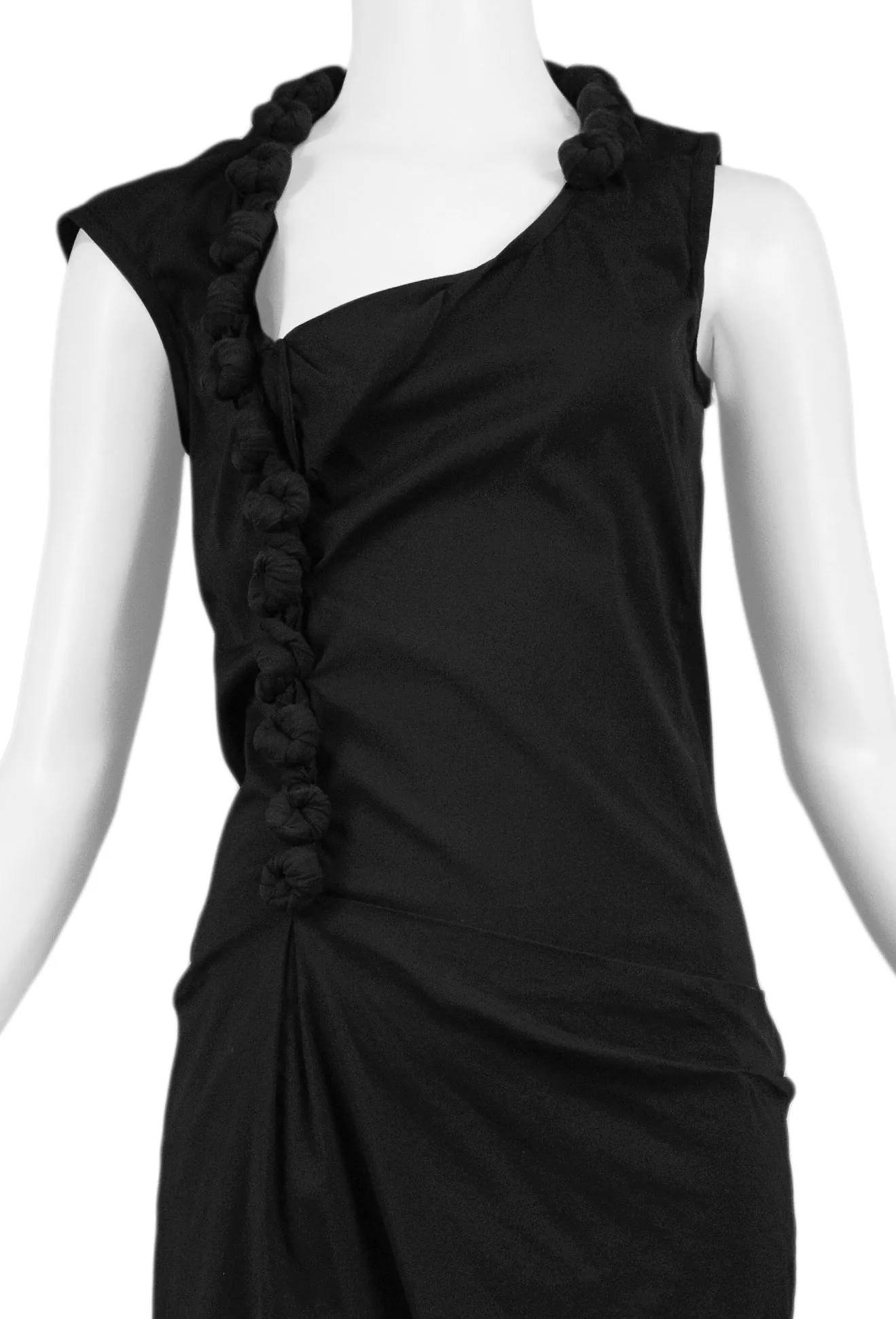 HELMUT LANG BLACK KNOT DRESS 2005