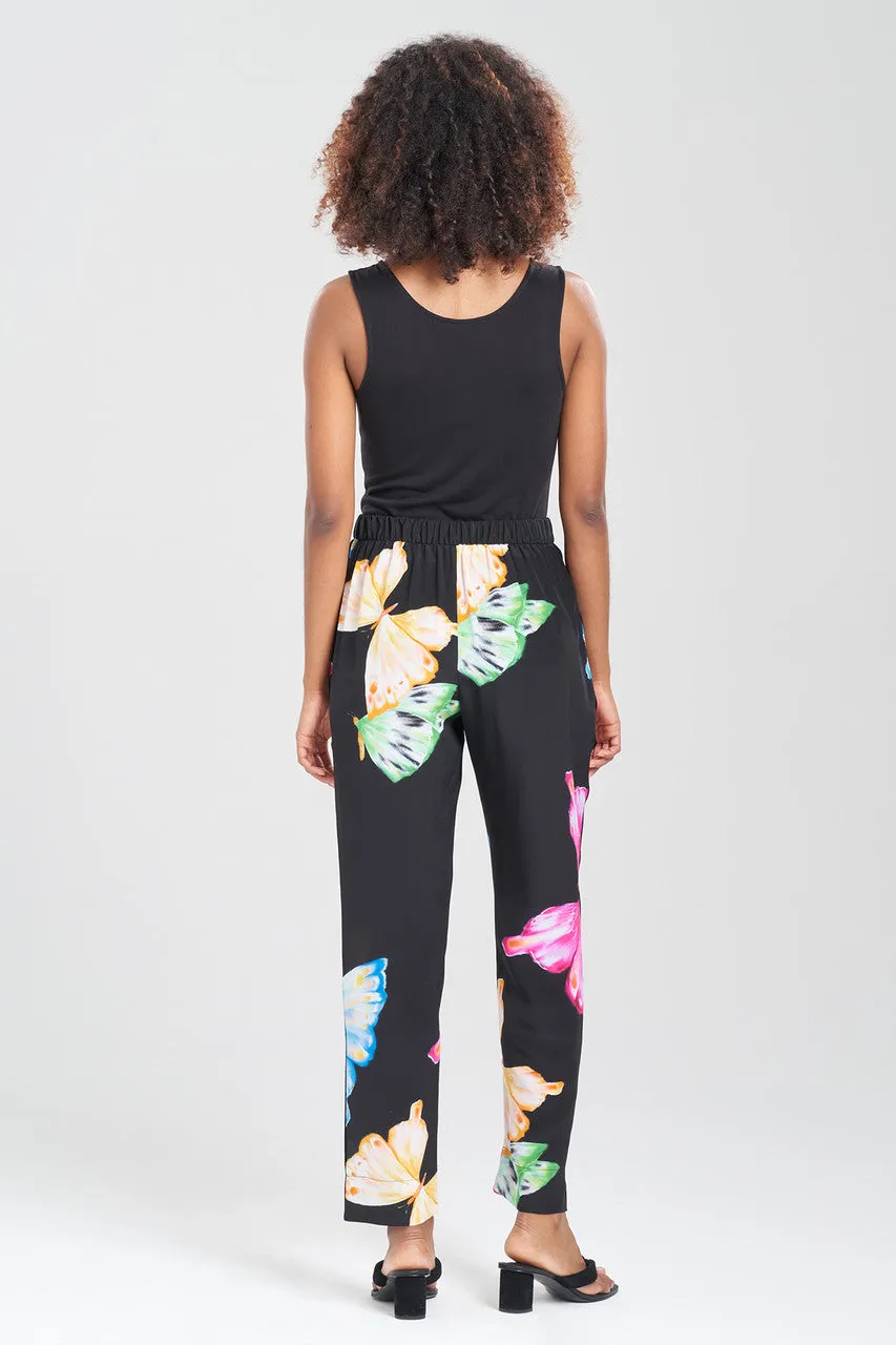 Kyoko Butterfly Silk Pants