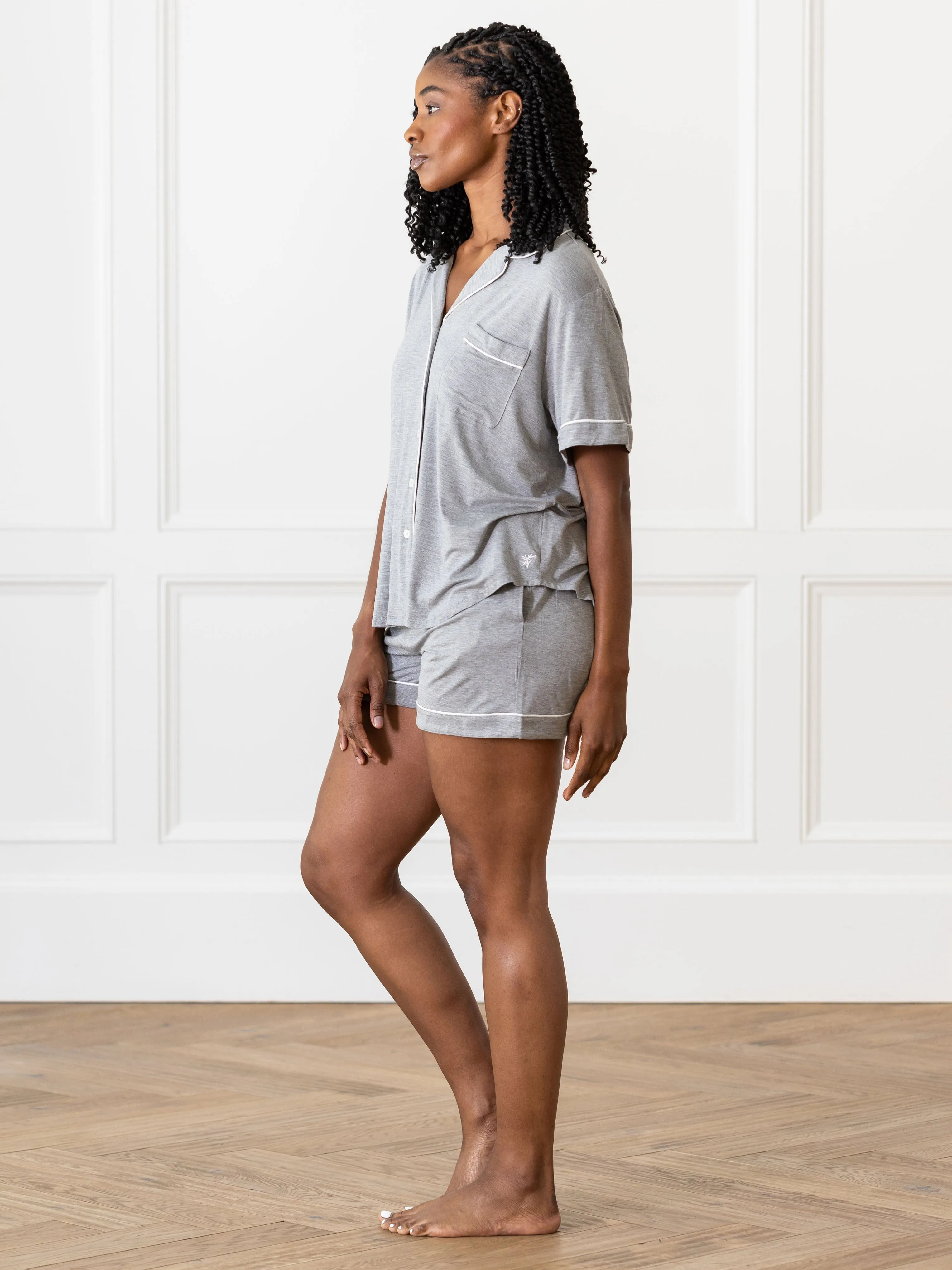 Last Chance Women's Bamboo Stretch-Knit Short Sleeve Pajama Set