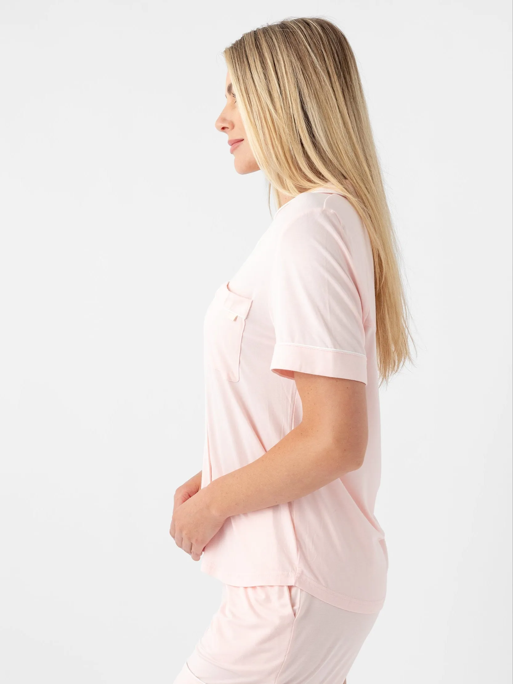 Last Chance Women's Bamboo Stretch-Knit Short Sleeve Pajama Set