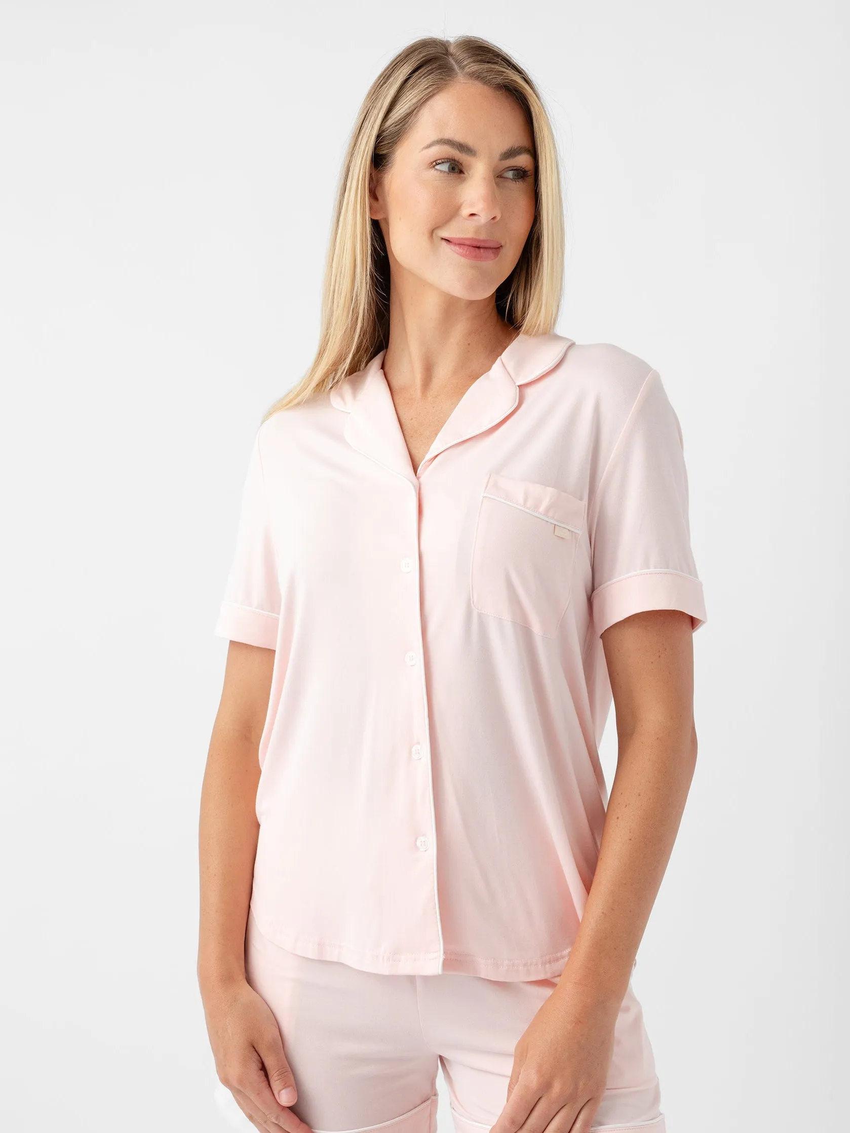 Last Chance Women's Bamboo Stretch-Knit Short Sleeve Pajama Set