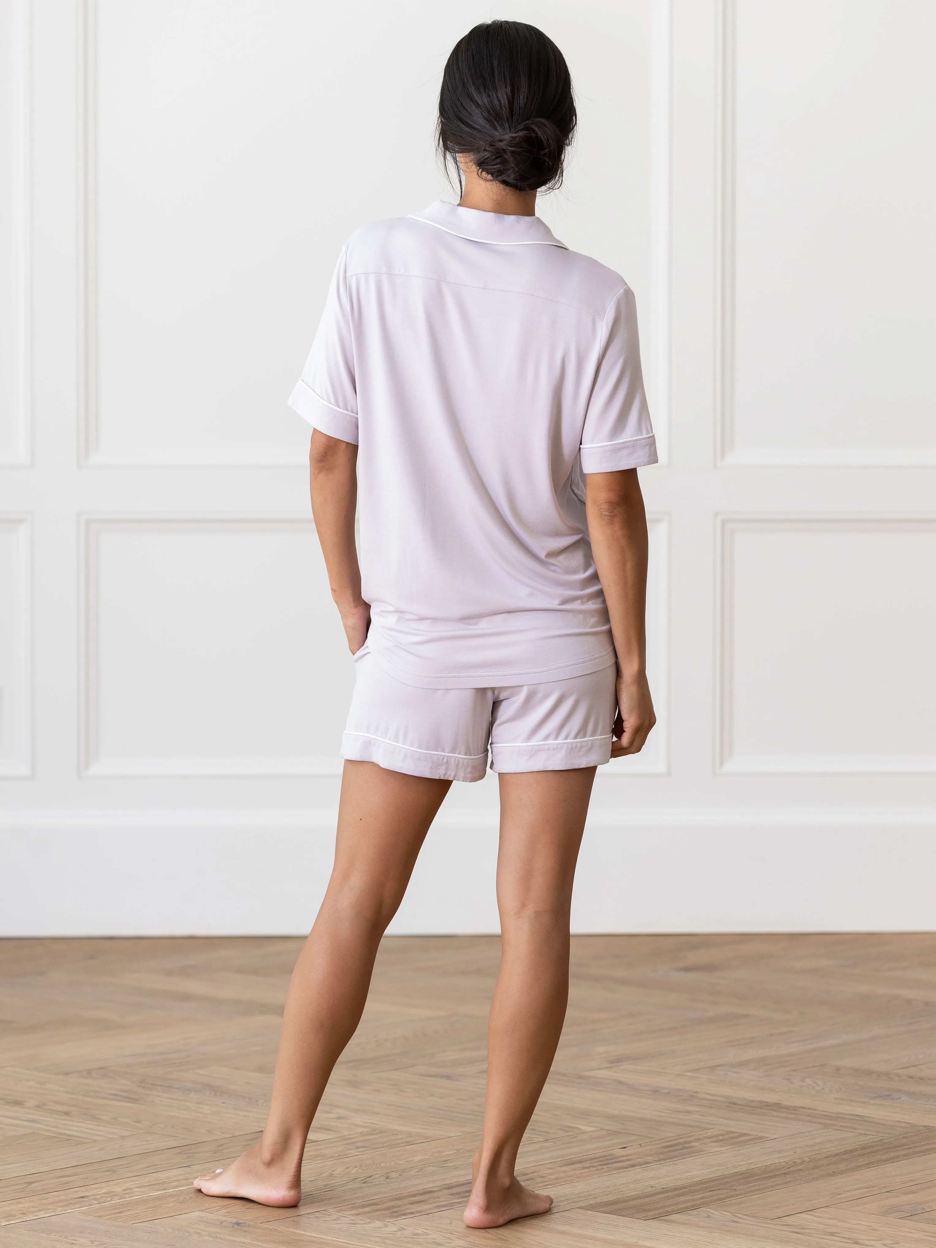 Last Chance Women's Bamboo Stretch-Knit Short Sleeve Pajama Set