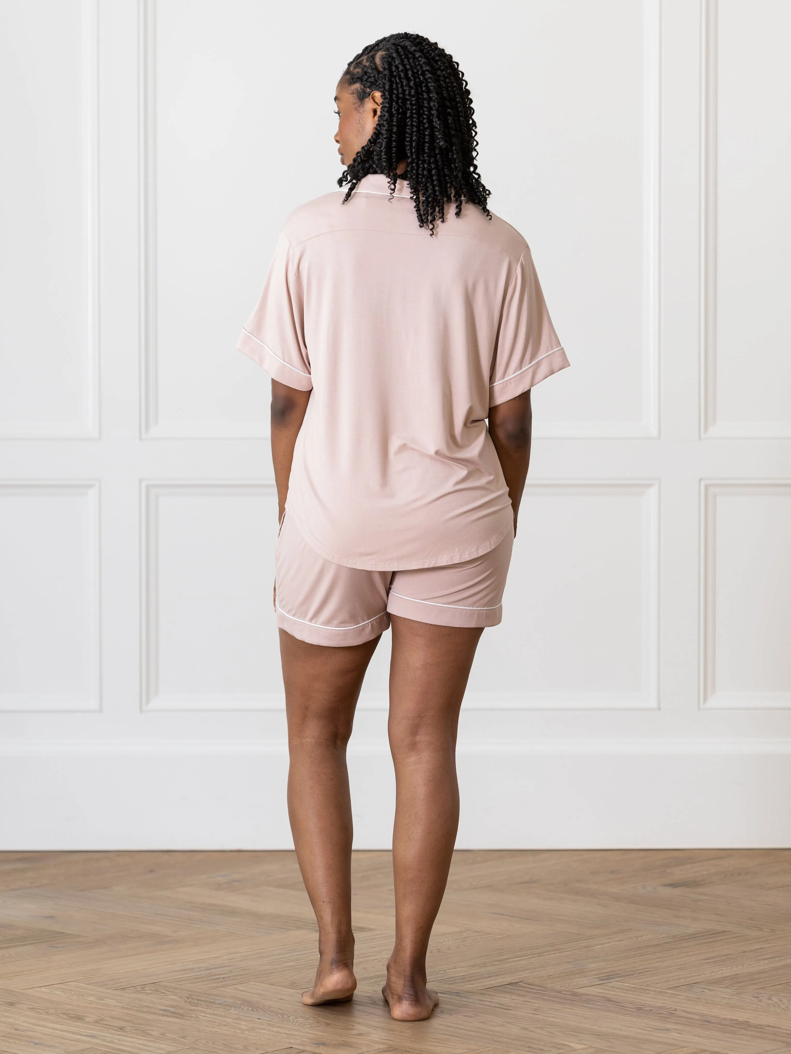 Last Chance Women's Bamboo Stretch-Knit Short Sleeve Pajama Set