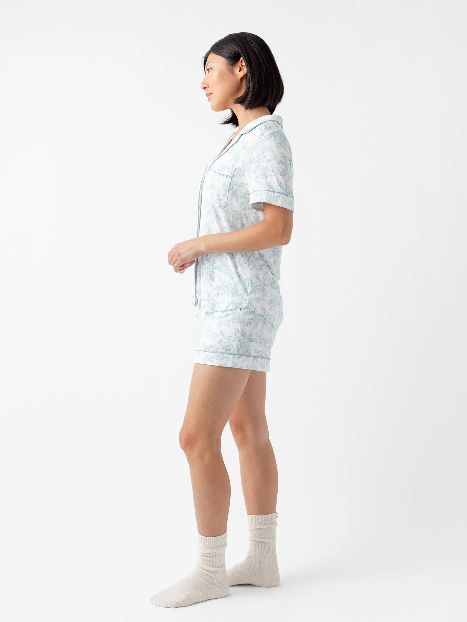 Last Chance Women's Bamboo Stretch-Knit Short Sleeve Pajama Set