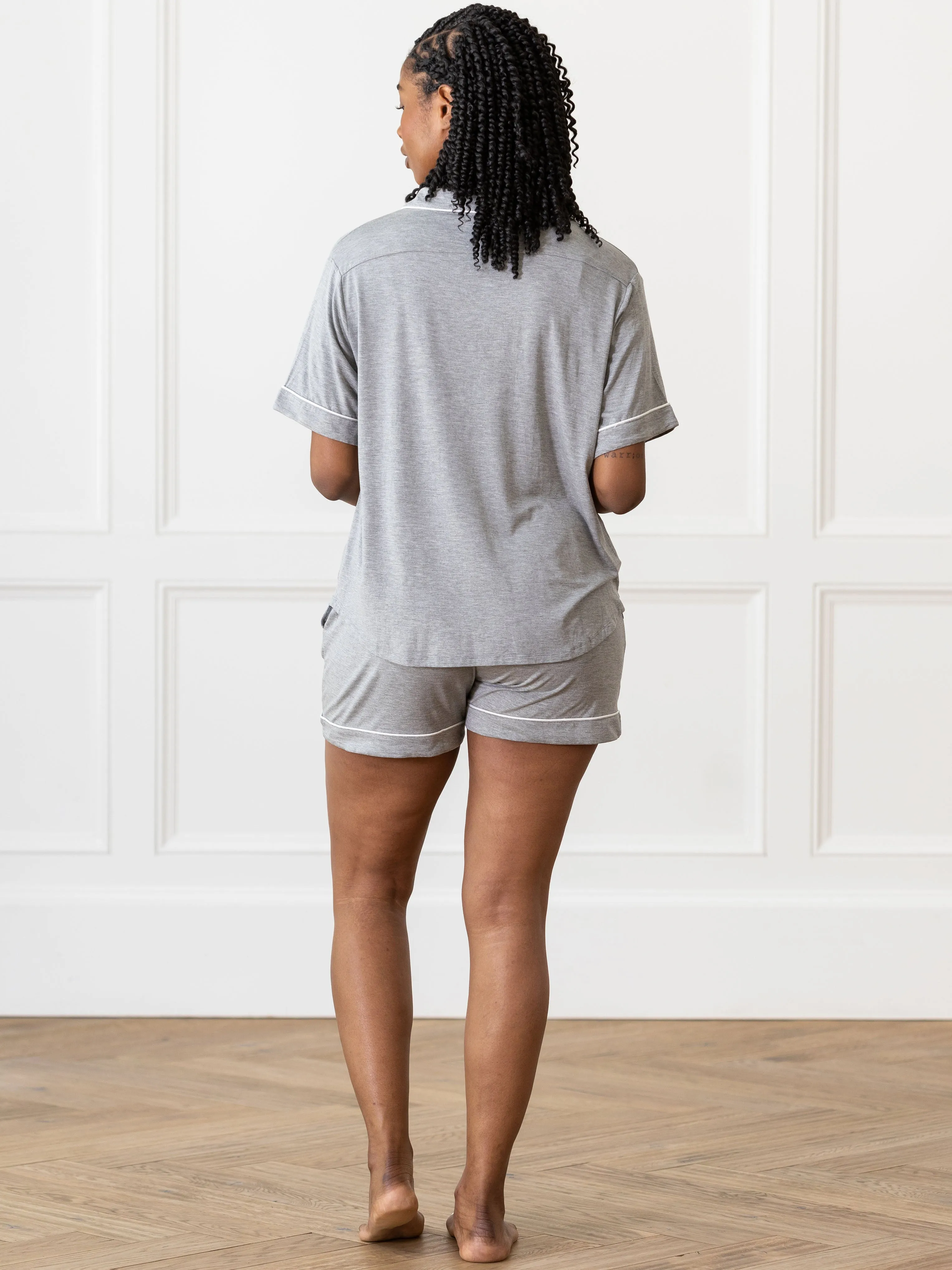 Last Chance Women's Bamboo Stretch-Knit Short Sleeve Pajama Set
