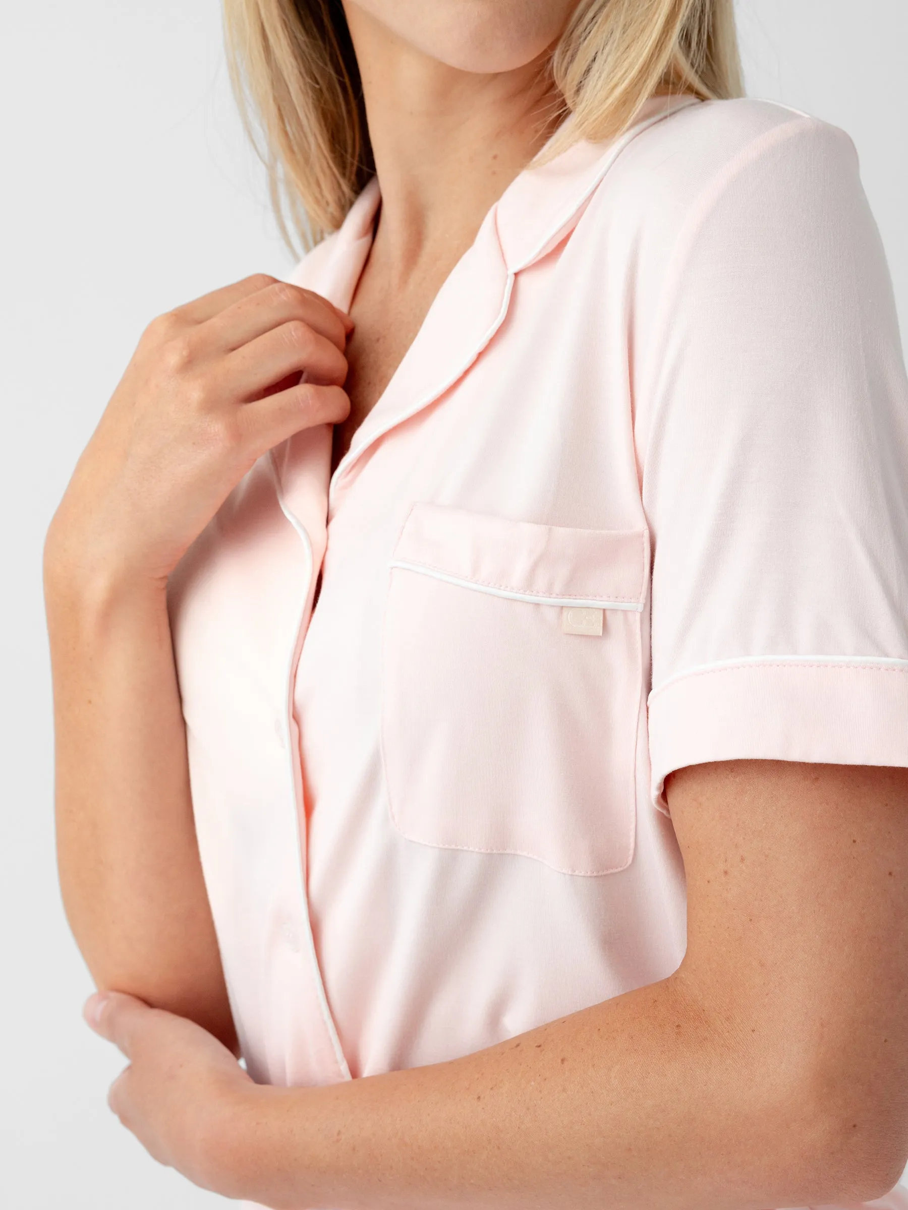 Last Chance Women's Bamboo Stretch-Knit Short Sleeve Pajama Set