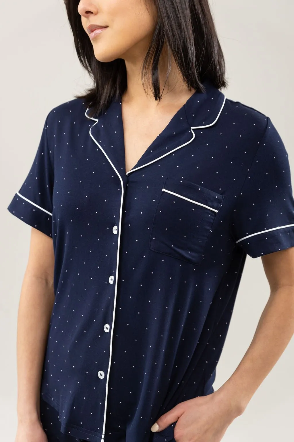 Last Chance Women's Bamboo Stretch-Knit Short Sleeve Pajama Set