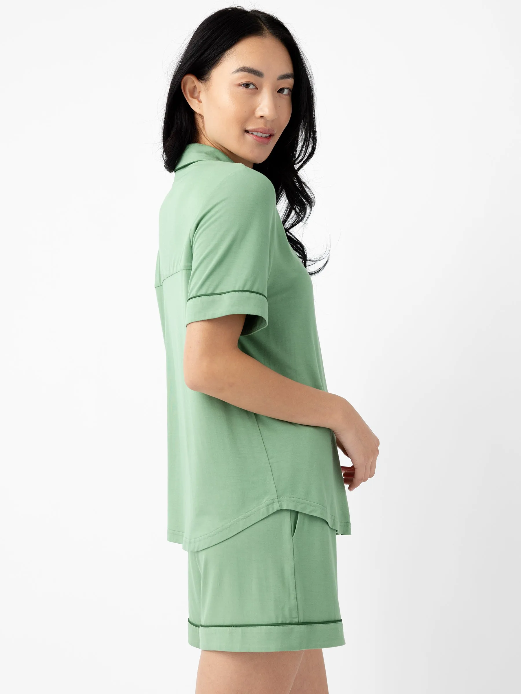 Last Chance Women's Bamboo Stretch-Knit Short Sleeve Pajama Set