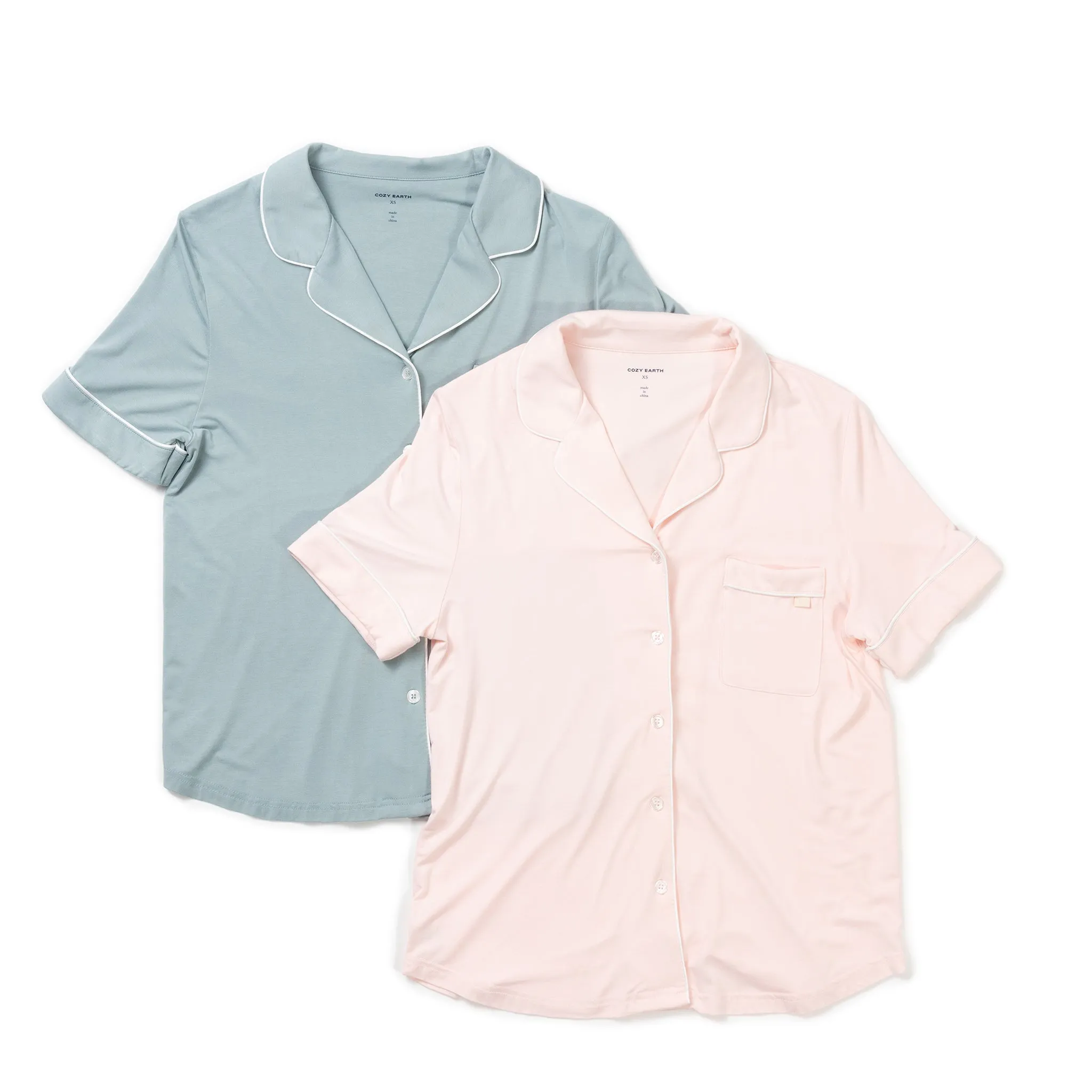 Last Chance Women's Bamboo Stretch-Knit Short Sleeve Pajama Set