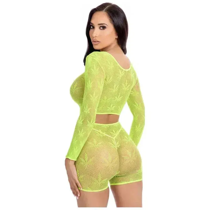 Leaf It To Me Short Set Green