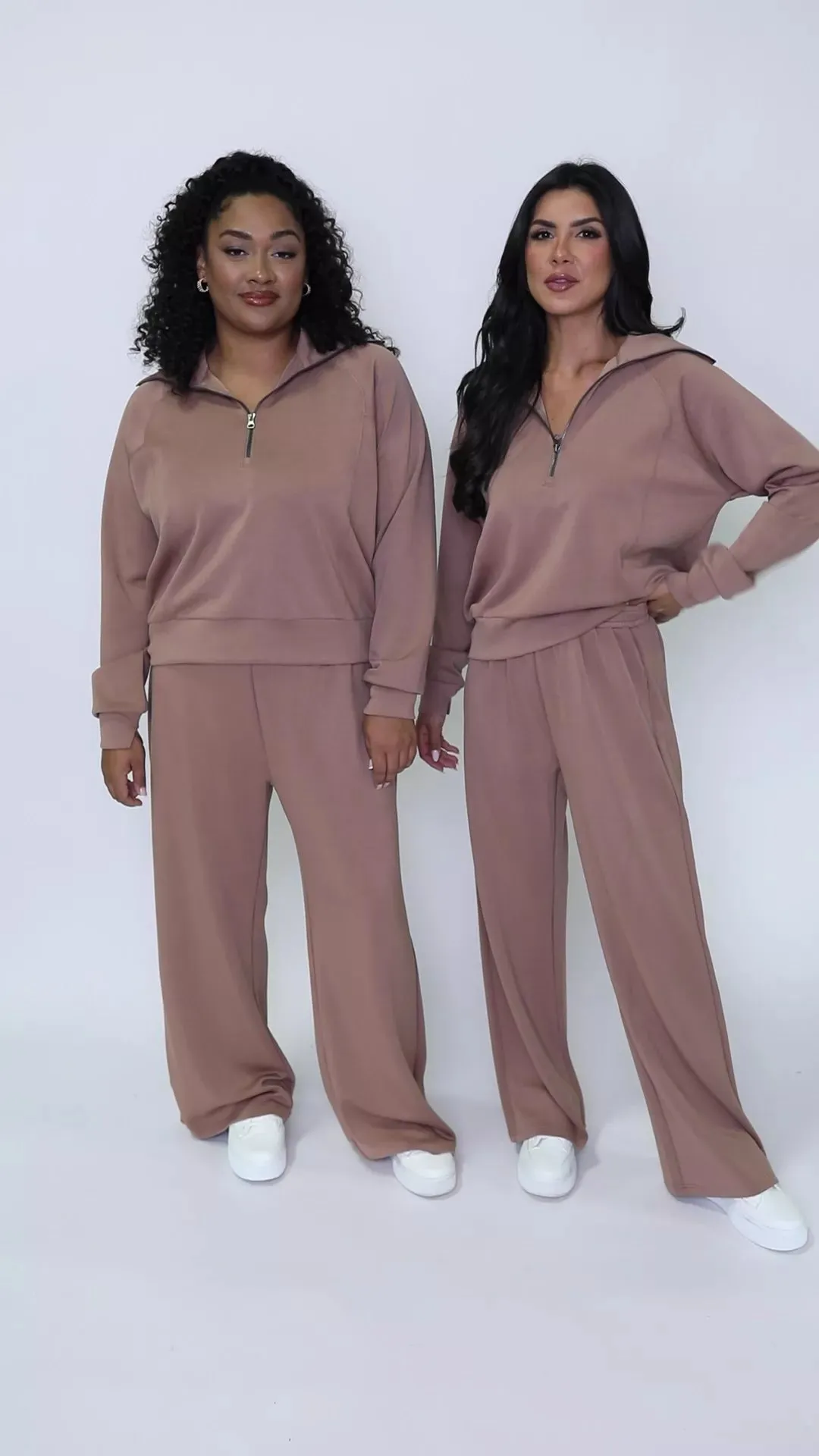 Let's Just Stay Mocha Knit Wide Leg Pants FINAL SALE