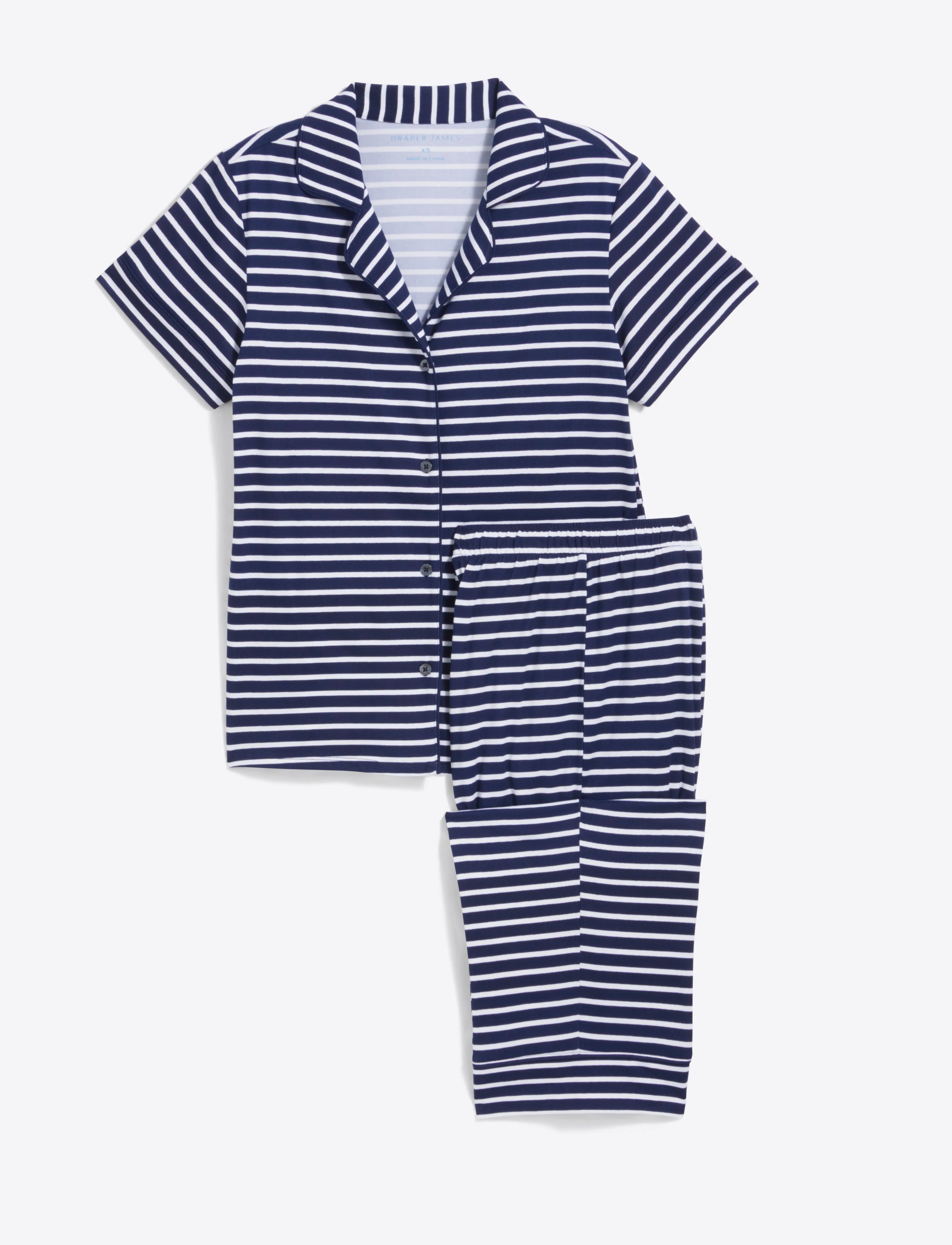 Linda Pajama Set in Nautical Stripe